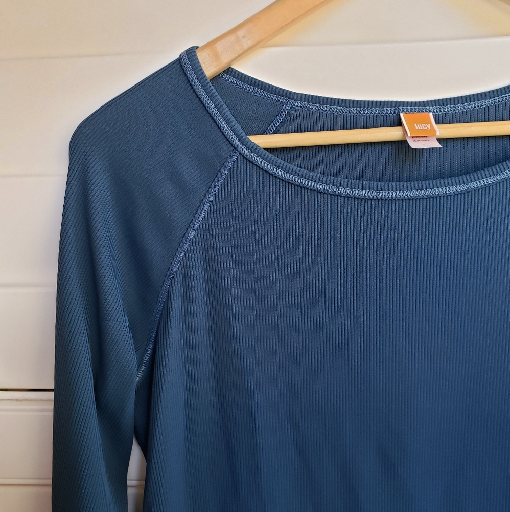 Lucy Blue Long Sleeve Top